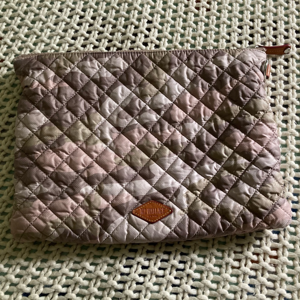 MZ Wallace Pink Camouflage Pouch
